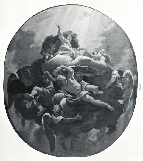 Anonimo — Ricci Sebastiano - sec. XVII - Madonna assunta e angeli — insieme